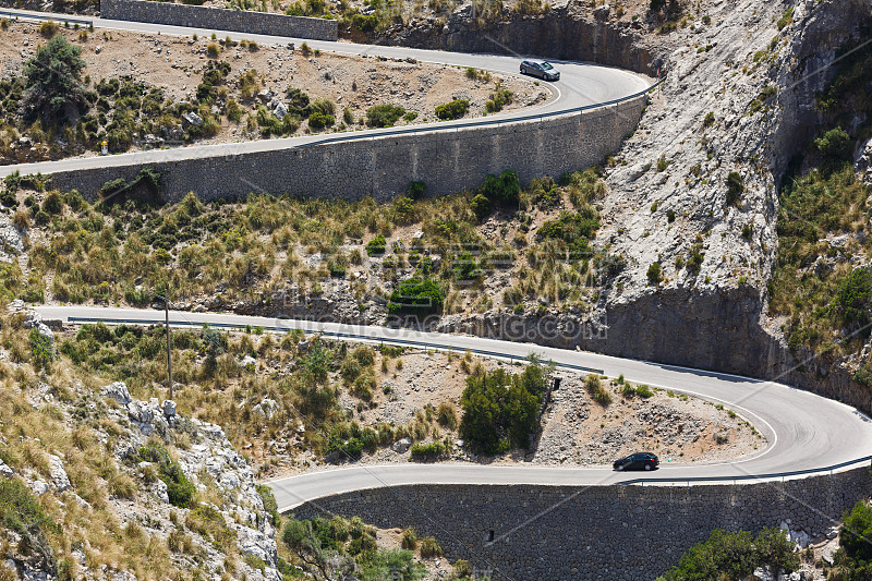 蛇形公路到马略卡岛萨卡洛布拉