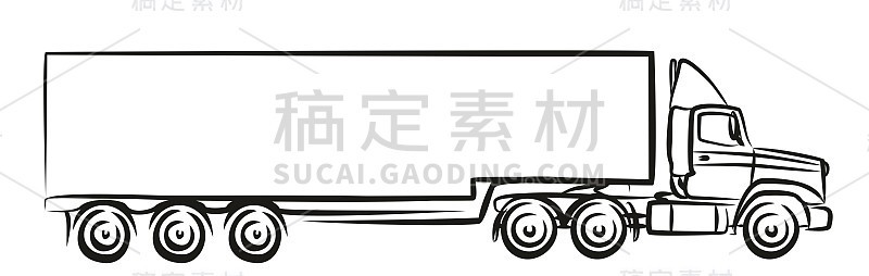 大卡车的标志。