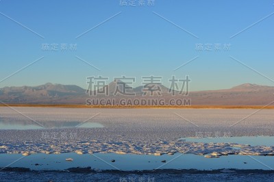 智利阿塔卡马沙漠的景观