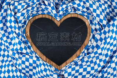 心形的巴伐利亚黑板