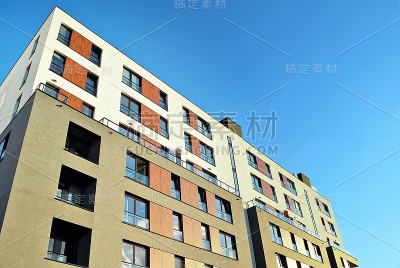 现代，豪华公寓大楼