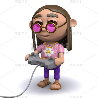 3d嬉皮玩电子游戏