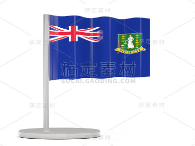 佩带英属维尔京群岛国旗