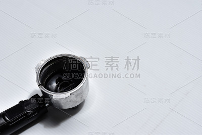 白色背景上的Portafilter