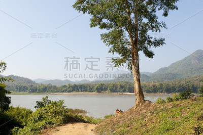 在琅勃拉邦的湄公河