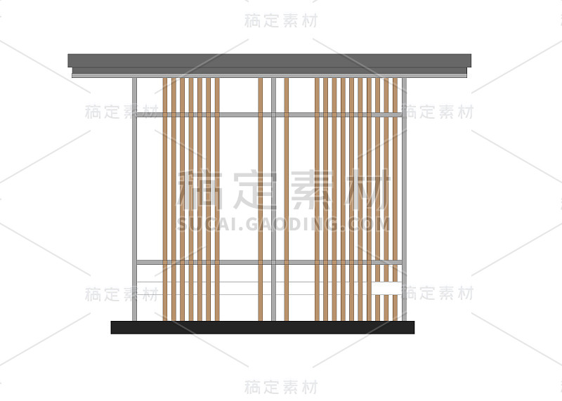 室外凉亭立面