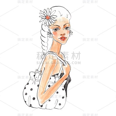时尚的女孩