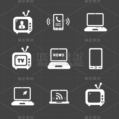矢量媒体图标集