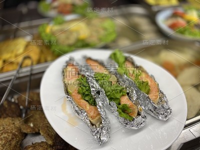 锡箔烤鲑鱼