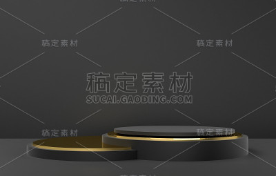 三维抽象模型舞台展示背景