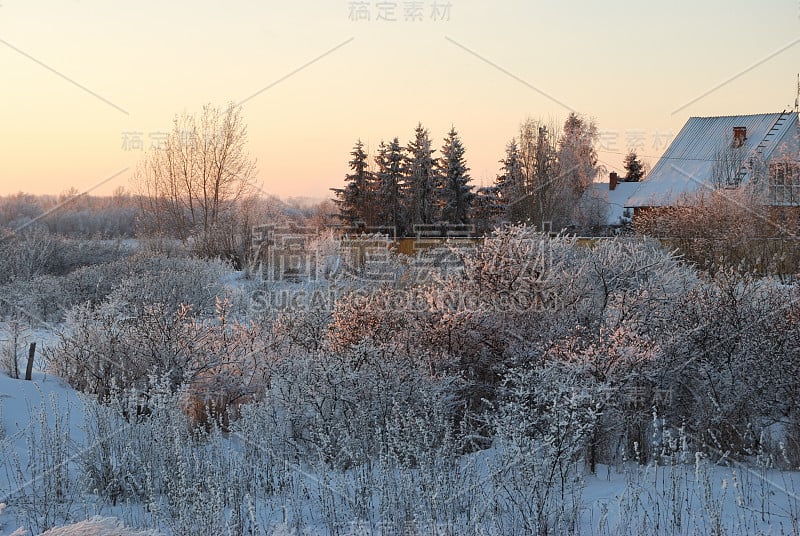 西伯利亚村庄，鄂木斯克地区，俄罗斯