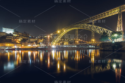杜罗河和路易斯I桥之夜
