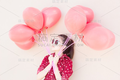红心女孩气球系列