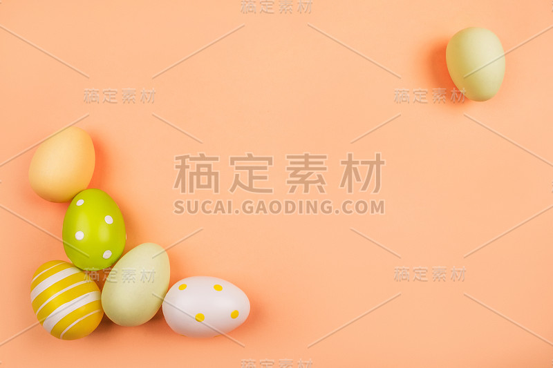复活节彩蛋flatlay