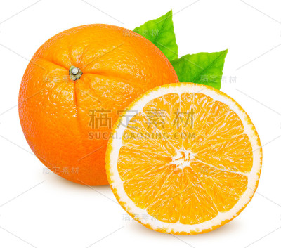 孤立的橙色水果
