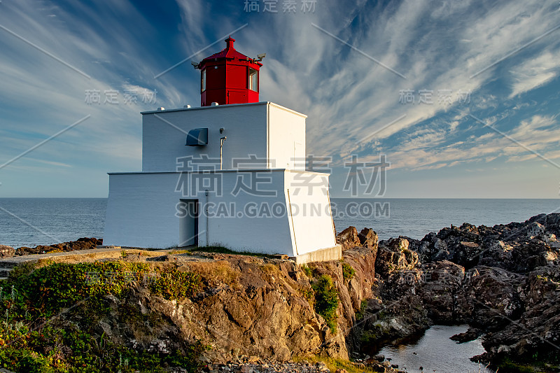 安菲特莱特灯塔，Ucluelet，温哥华岛，BC，加拿大