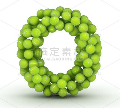 字母O，网球字母表