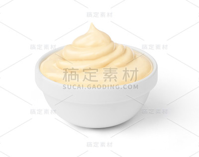 蛋黄酱在碗里