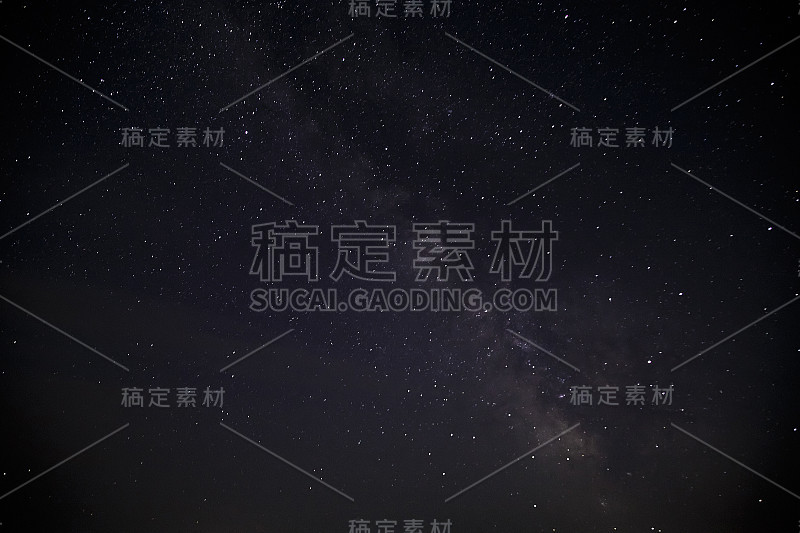 满天星星的夜空。银河系