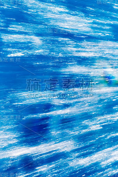 蓝色流水的抽象背景