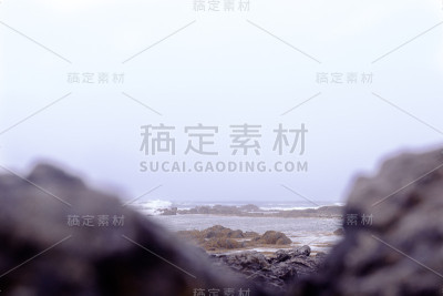 冰岛的黑岩海岸