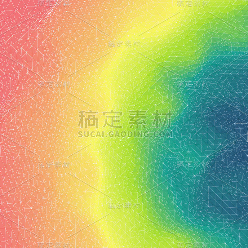 马赛克。抽象的背景。多边形矢量插图。