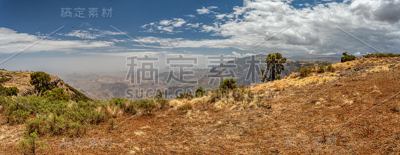 半人或塞门山脉，埃塞俄比亚，非洲