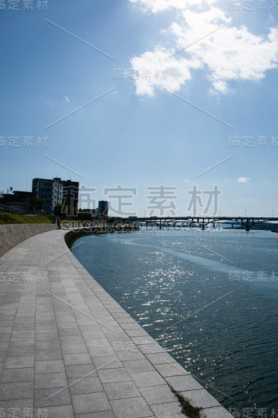 广岛县沿河景观