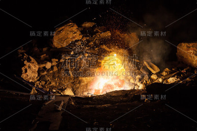 战场上的爆炸
