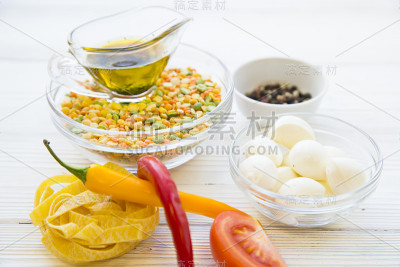 烹饪健康食物的概念