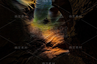 玉茶大峡谷，中国山西。