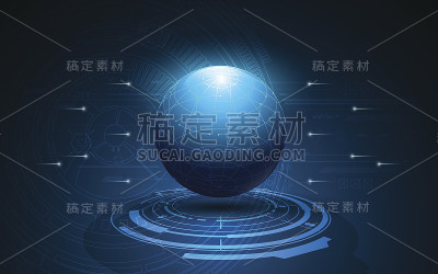 科幻未来技术概念模板背景