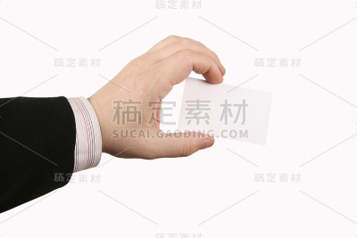 拿着名片