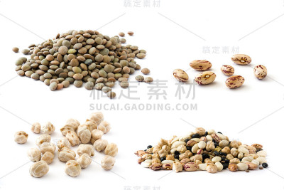 各种豆类拼贴