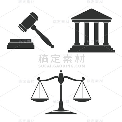 法院图标。