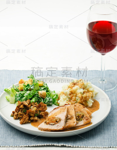 美味烤猪肉晚餐