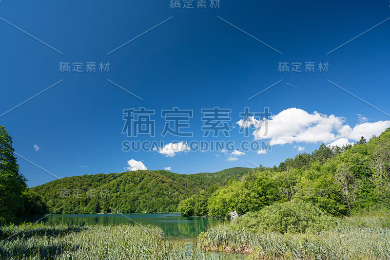 克罗地亚的普利特维茨湖——夏季的国家公园