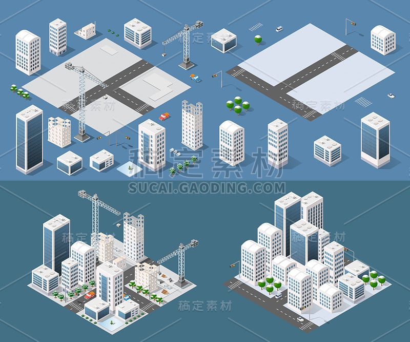 等距模块是面积景观