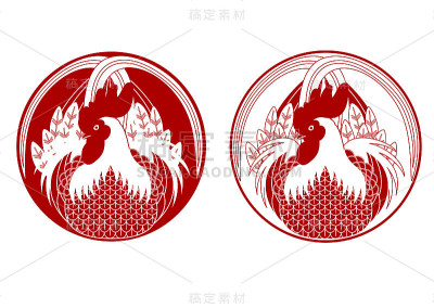 红公鸡邮票套装