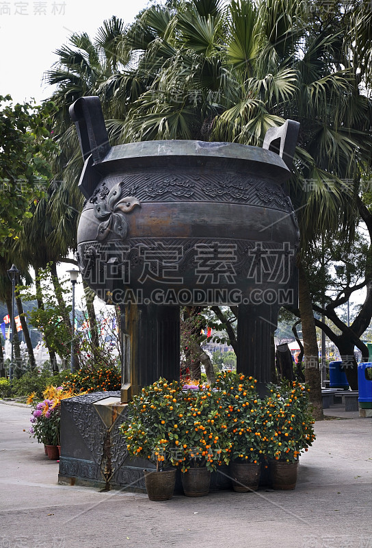 天坛大佛入口。大屿山。香港。中国