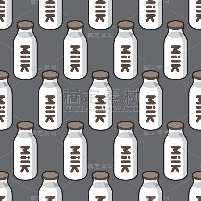奶瓶无缝图案