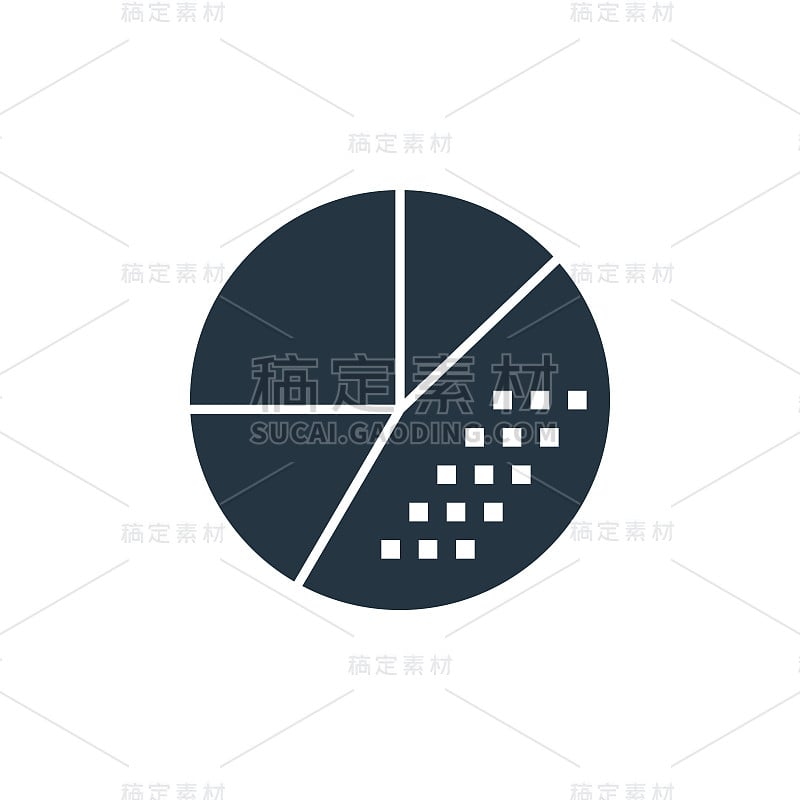 饼图图标。字形饼图图标用于网站设计和移动，应用程序开发，打印。饼图图标从填充seo和媒体收集孤立的白