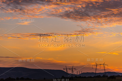 美丽的日落