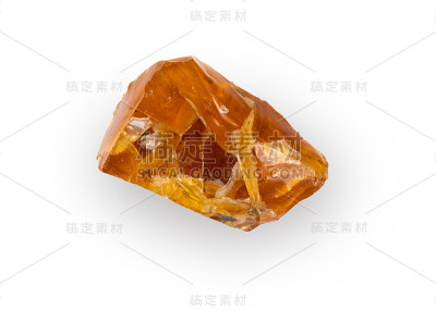 一块天然天然的琥珀，白色夹杂物
