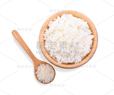 白色背景上的日本稻