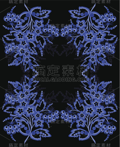 Abstract floral frame