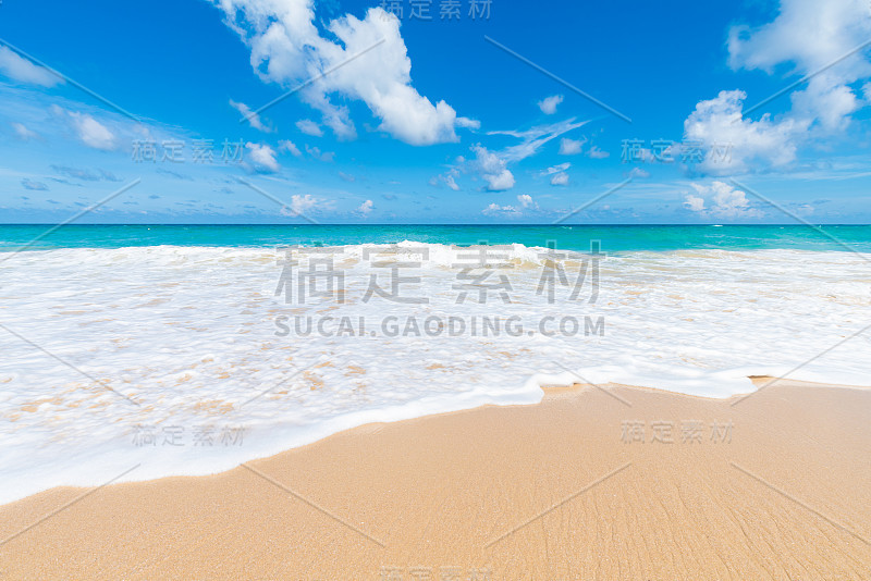 海浪海滩晴天安达曼海