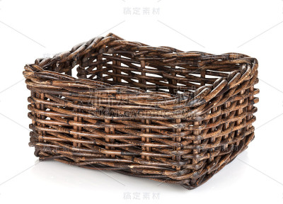 空的柳条篮子