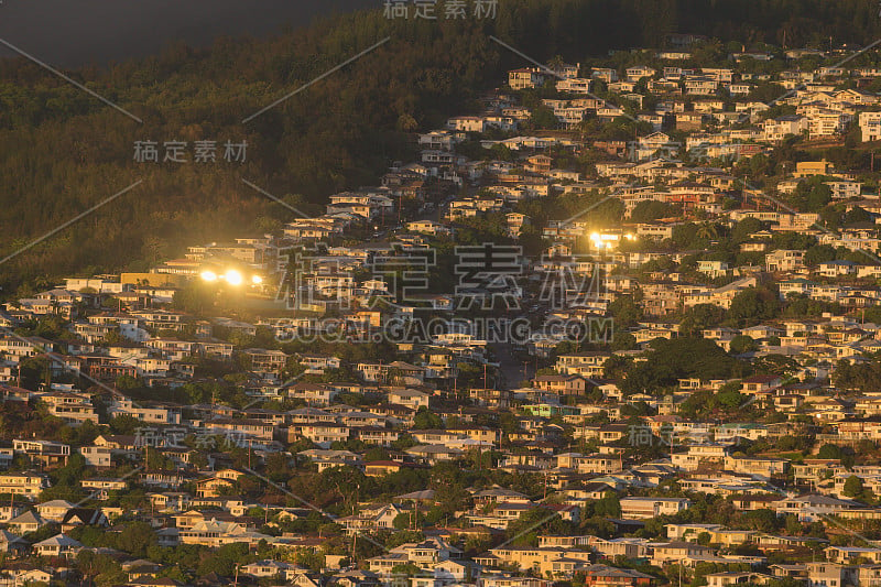 日落前的怀基基山景2