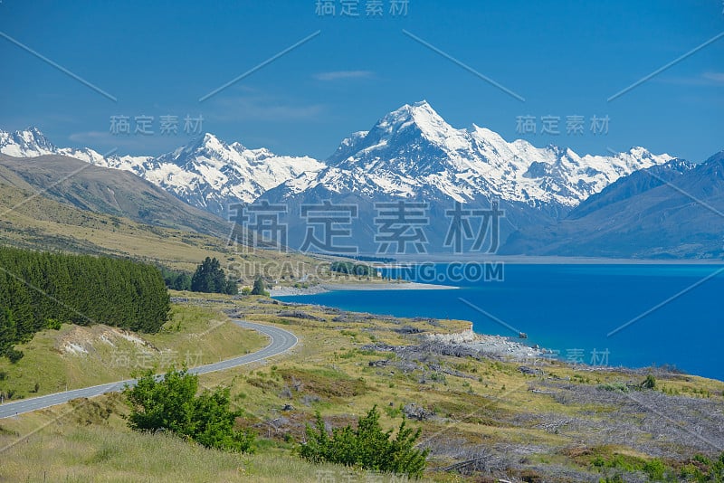 新西兰库克山国家公园的风景